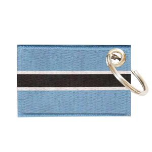 Chaveiro Bordado Bandeira Botswana 5,5x3,5 Sublimado