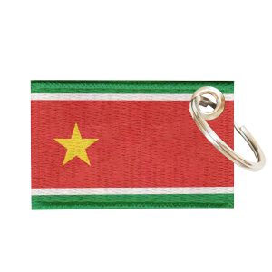 Chaveiro Bordado Bandeira Guadalupe 5,5x3,5 Sublimado