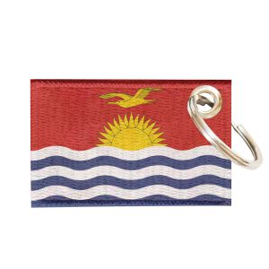 Chaveiro Bordado Bandeira Kiribati 5,5x3,5 Sublimado