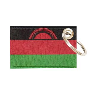 Chaveiro Bordado Bandeira Malawi 5,5x3,5 Sublimado