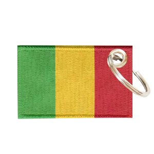Chaveiro Bordado Bandeira Mali 5,5x3,5 Sublimado