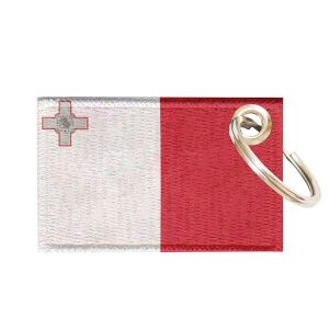 Chaveiro Bordado Bandeira Malta 5,5x3,5 Sublimado