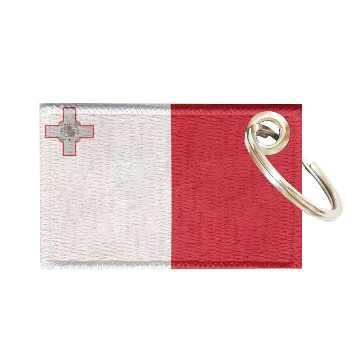 Chaveiro Bordado Bandeira Malta 5,5x3,5 Sublimado