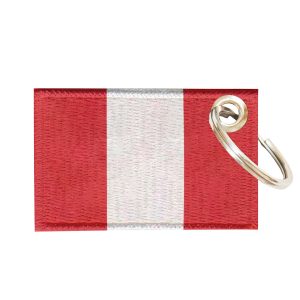 Chaveiro Bordado Bandeira Peru 5,5x3,5 Sublimado