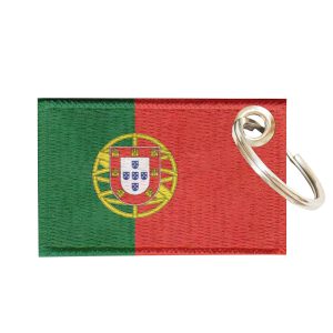 Chaveiro Bordado Bandeira Portugal 5,5x3,5 Sublimado