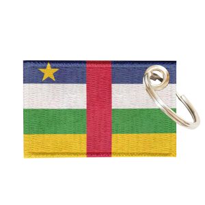 Chaveiro Bordado Bandeira Rep. Centro-Africana Sublimado