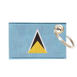 Chaveiro Bordado Bandeira Santa Lúcia 5,5x3,5 Sublimado