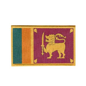Chaveiro Bordado Bandeira Sri Lanka 5,5x3,5 Sublimado