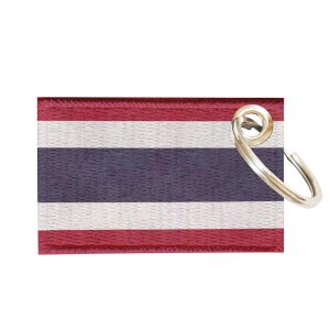 Chaveiro Bordado Bandeira Tailândia 5,5x3,5 Sublimado