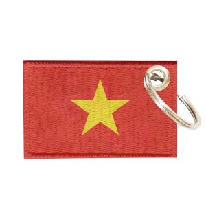 Chaveiro Bordado Bandeira Vietnã 5,5x3,5 Sublimado