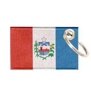 Chaveiro Bordado Bandeira Alagoas 5,5x3,5 Sublimado