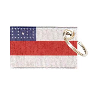 Chaveiro Bordado Bandeira Amazonas 5,5x3,5 Sublimado