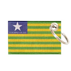 Chaveiro Bordado Bandeira Piauí 5,5x3,5 Sublimado
