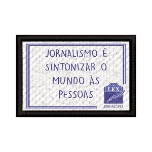 Patch Sublimado Jornalismo Jornalista Sintoniza Mundo Pessoa