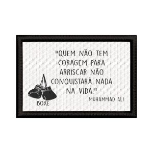 Patch Sublimado Pugilista Frase Boxeador Lutador Boxe