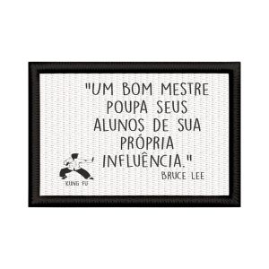 Patch Sublimado Kung Fu Shaolin Frase Mestre Caráter