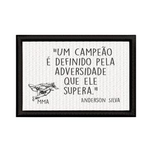 Patch Sublimado Luta MMA Presente Frase Lutador Campeão