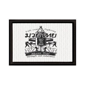 Patch Sublimado Muay Thai Luta De Contato Força Resistência