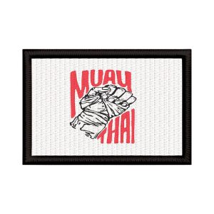 Patch Sublimado Muay Thai Luta Agressiva Punho Fechado