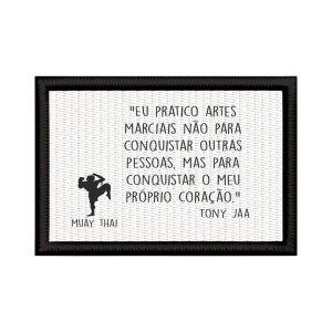 Patch Sublimado Presente Muay Thai Lutador Boxe Tailandês