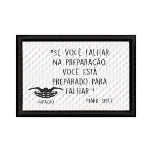 Patch Sublimado Natação Presente Atleta Preparação Foco