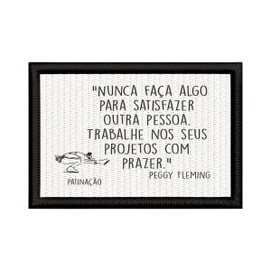 Patch Sublimado Patinação Artística Patinadora Presente