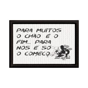 Patch Sublimado Jiu Jitsu Lutador O Chão É Só O Começo