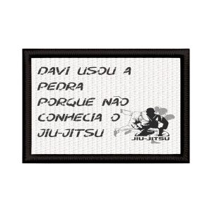 Patch Sublimado Jiu Jitsu Davi E Golias Luta Brasileira