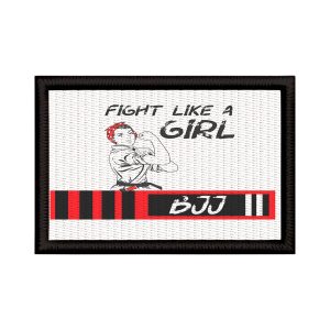 Patch Sublimado JiuJitsu Feminino Lute Mulher Coral VII