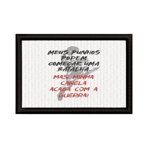 Patch Sublimado Luta E Guerra Lutador Muay Thai