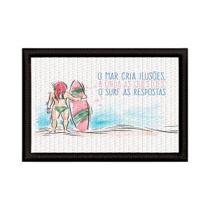 Patch Sublimado Surf Feminino Mar Onda E Surfe Praia
