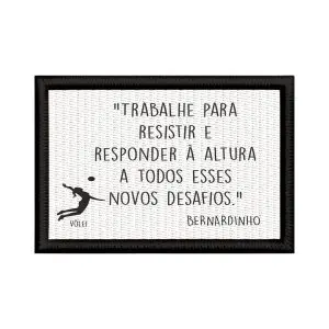 Patch Sublimado Voleibol Frase Presente Jogadora Vôlei