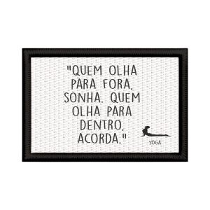 Patch Sublimado Yoga Meditação Mindfulness Ioga