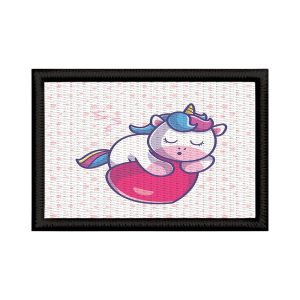 Patch Sublimado Unicórnio Fofinho Dormindo Coração