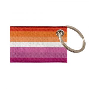 Chaveiro Sublimado Bandeira do Orgulho Lésbico
