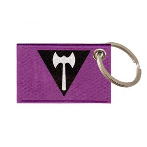 Chaveiro Sublimado Bandeira Labrys do Orgulho Lésbico